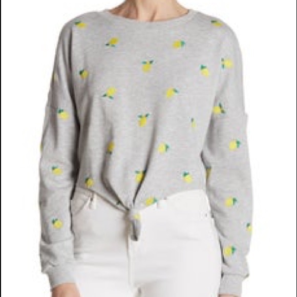 Nordstrom embroidered lemon 🍋 sweater - Picture 2 of 6